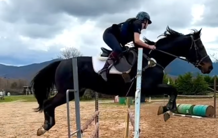 Clase de salto avanzado en Yeguada Riaza